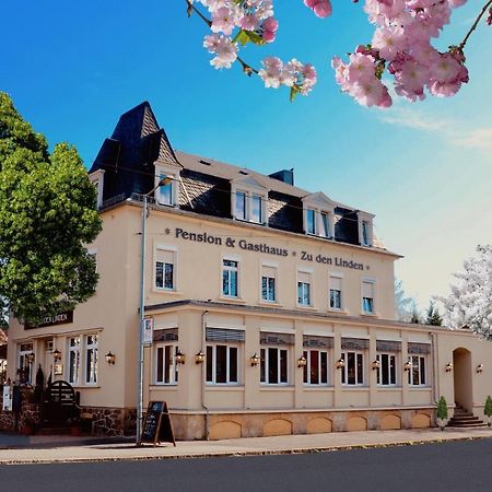 Zu Den Linden - Radebeul Pension Mit Restaurant ภายนอก รูปภาพ